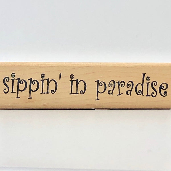 Sippin In Paradise Stamp