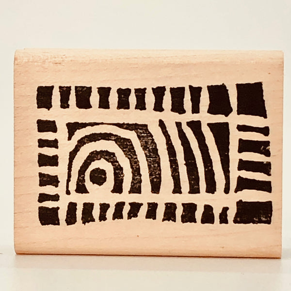 Sunset Rectangle Carved Stamp
