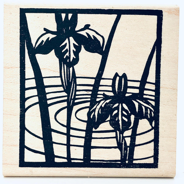 Iris Block Stamp