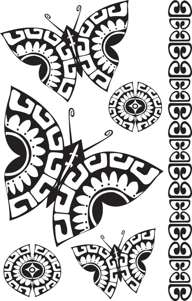 Tahitian Butterfly Tattoos
