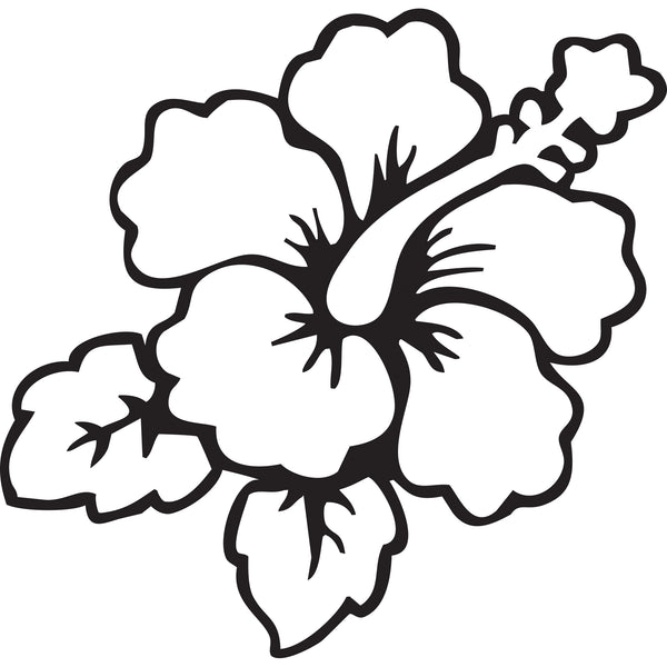 Open Hibiscus Decals