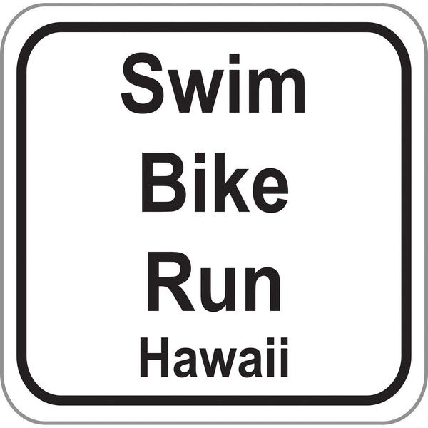 Swim Bike Run Decals