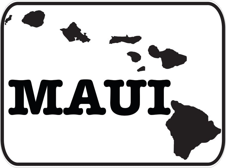 Maui Island Decals– Rubber Stamp Plantation