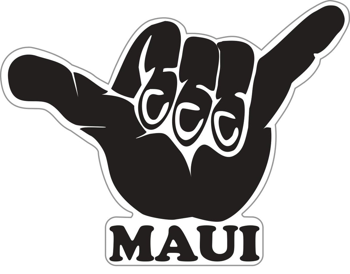 Shaka Maui Decals Rubber Stamp Plantation