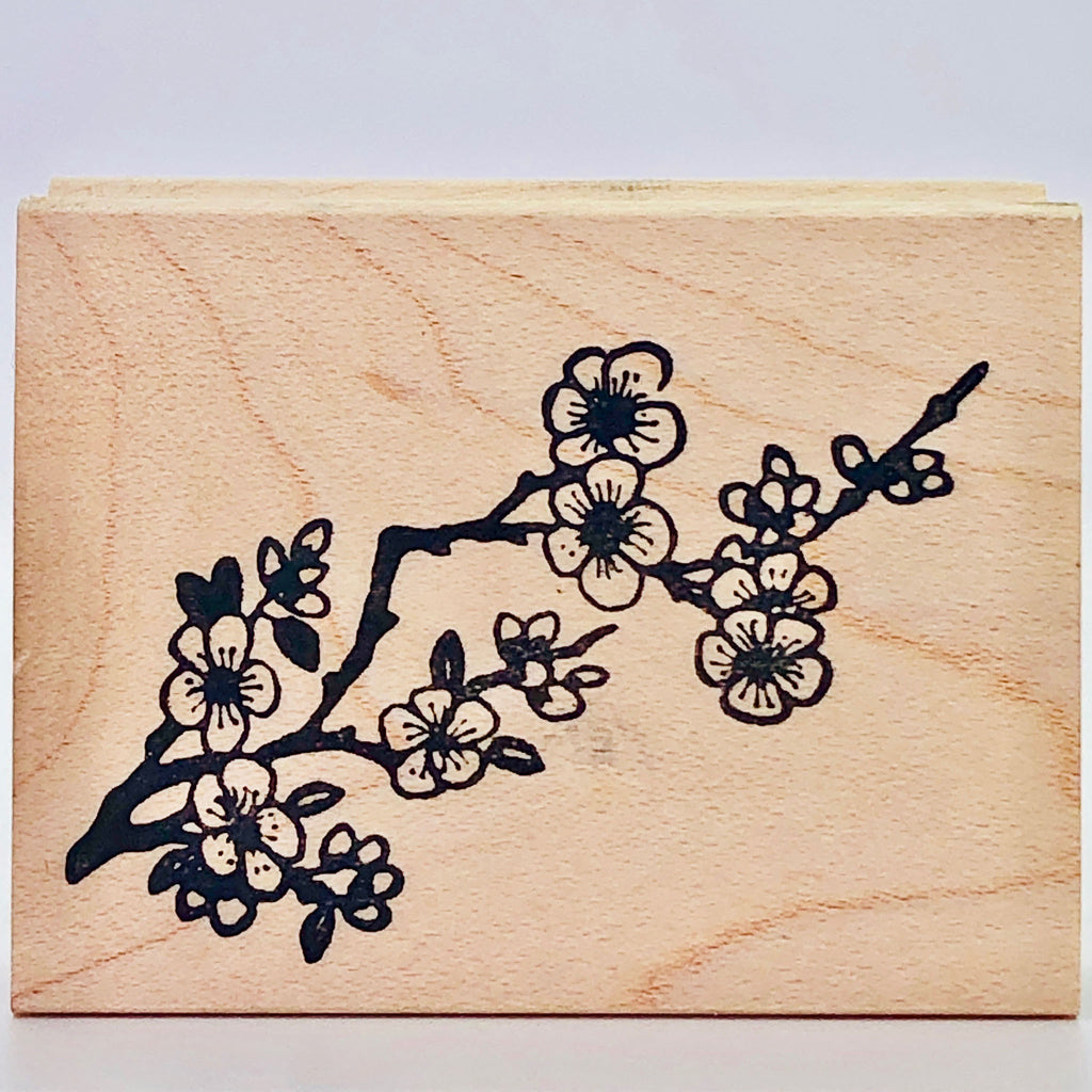 Wood Rubber Stamps- Floral Design Inkadoo Brand Large Flower Stamp