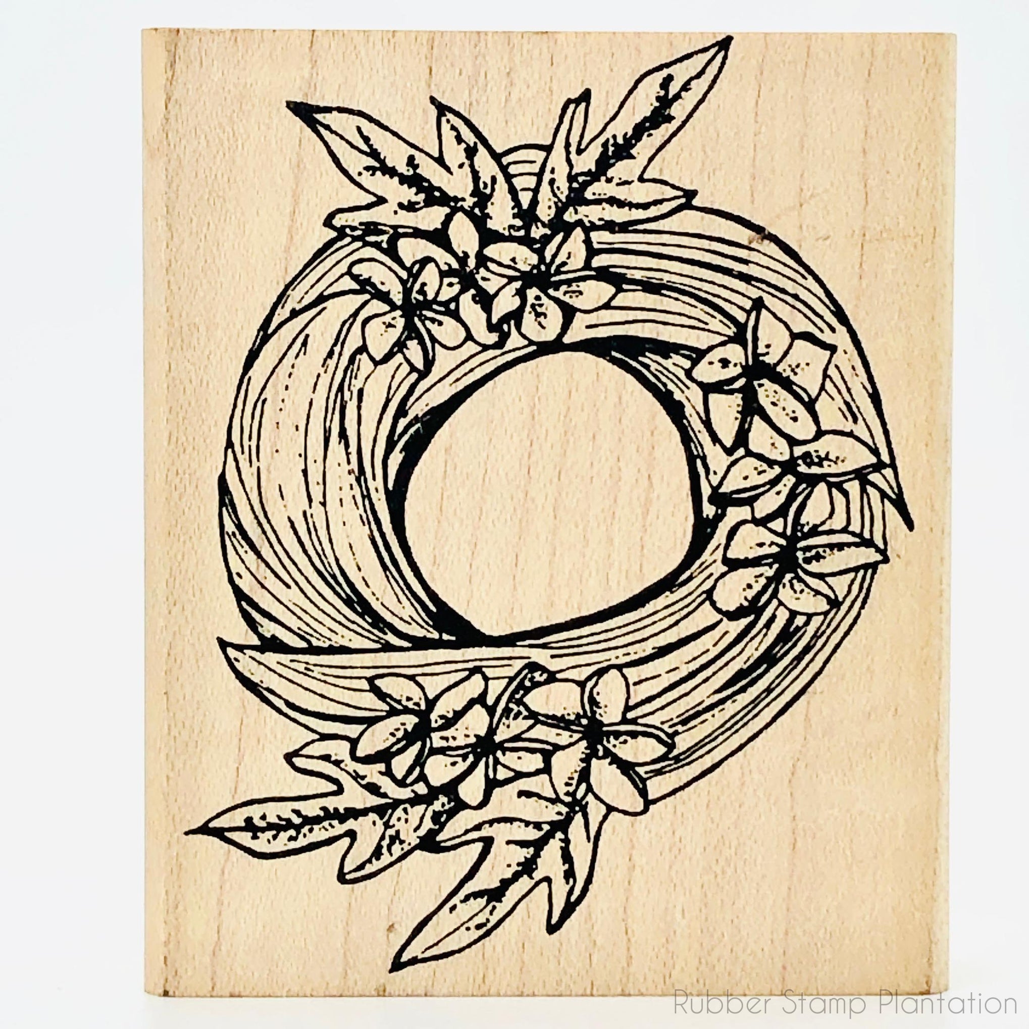 wreath-stamp-rubber-stamp-plantation