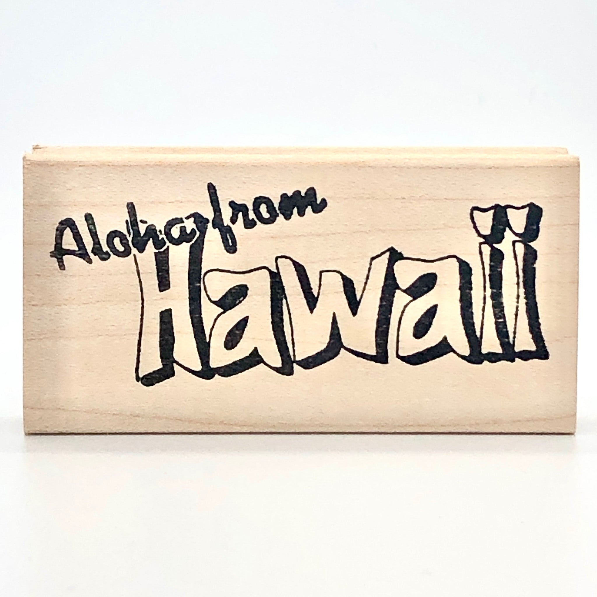Aloha From Hawaii Stamp Rubber Stamp Plantation