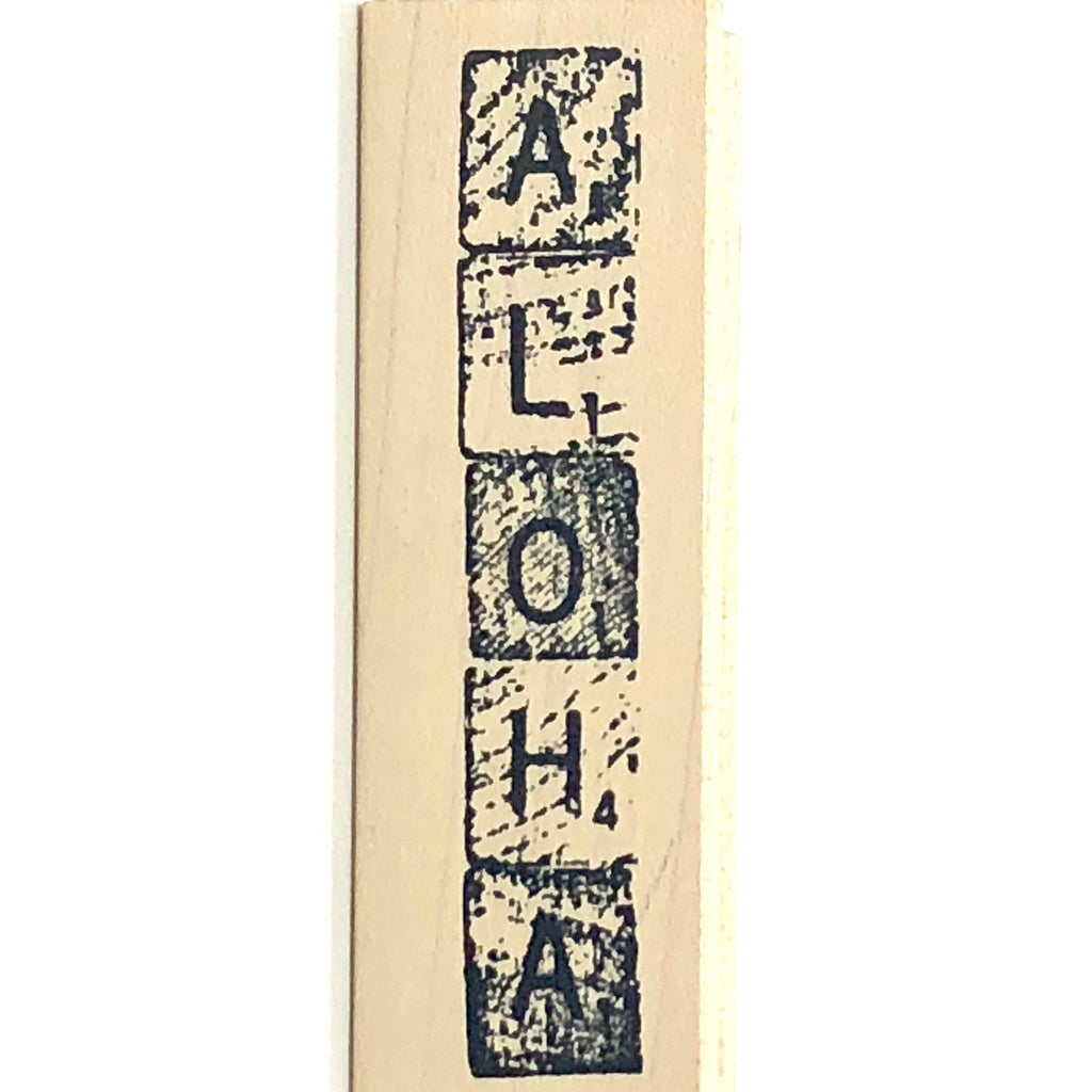 Scrabble Aloha Stamp