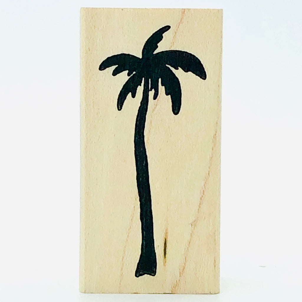 palm tree rubber stamp Petite Palm Stamp