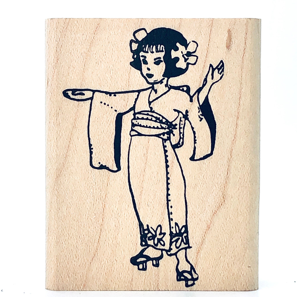 Kimono Girl Stamp