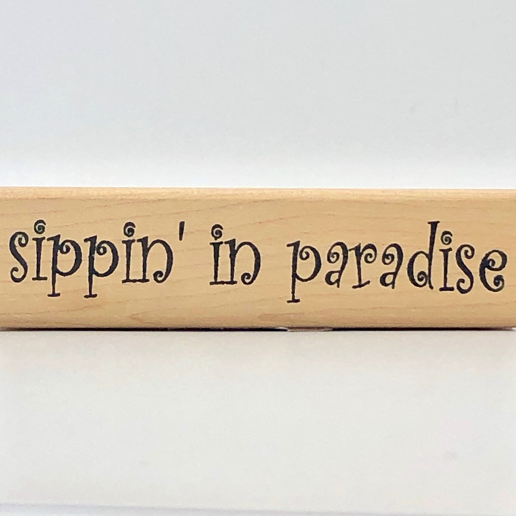 Sippin In Paradise Stamp