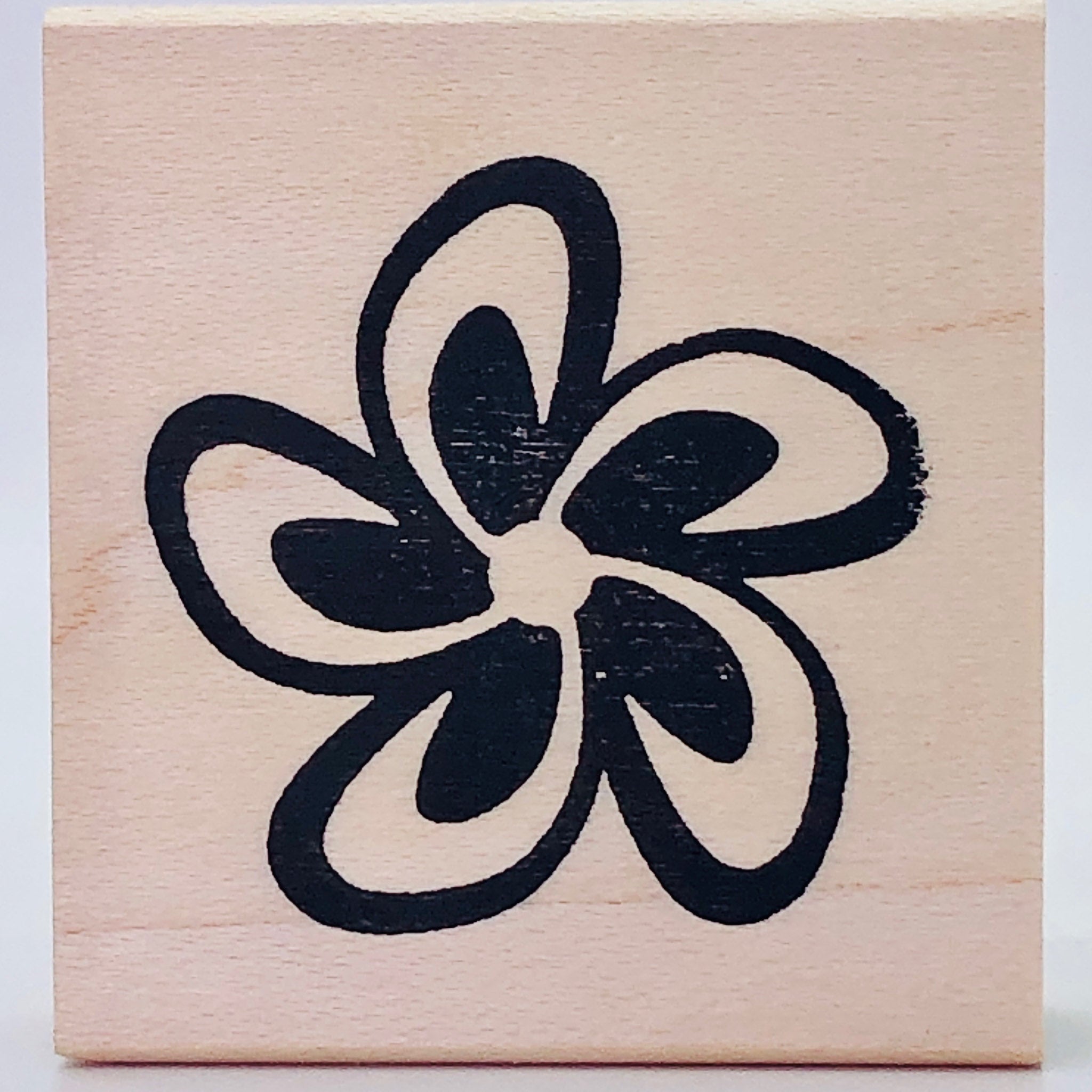 Retro Plumeria Stamp Rubber Stamp Plantation
