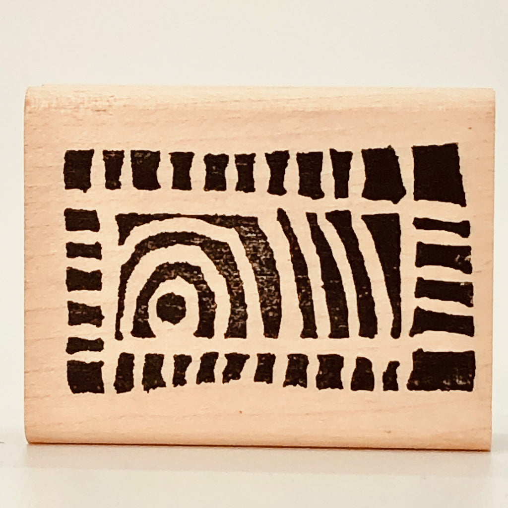 Sunset Rectangle Carved Stamp