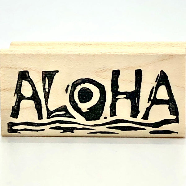 Petite Aloha Carved Stamp