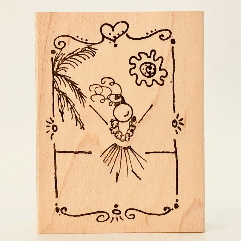 Hula Doodle Palm Stamp