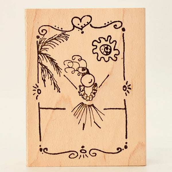 Hula Doodle Palm Stamp