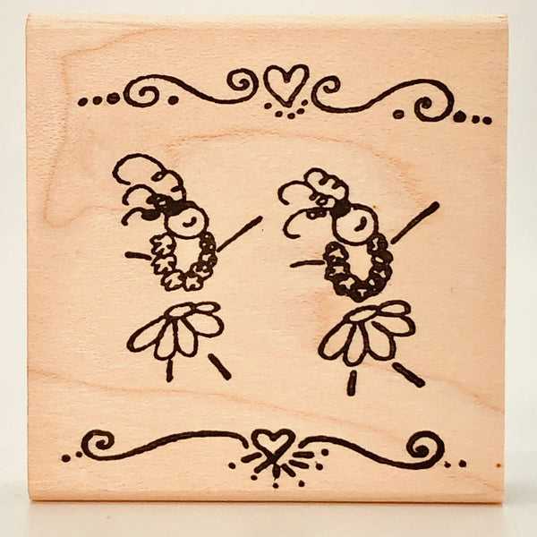 Hula Doodle Heart Stamp