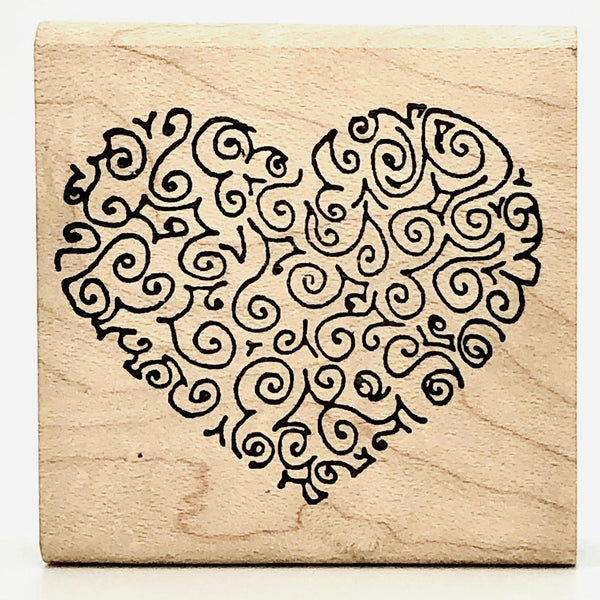 Squiggley Heart Stamp