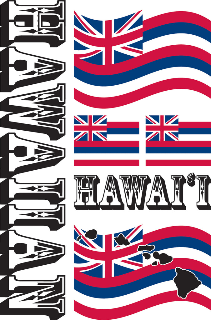 Hawaiian Flag Tattoos 3029 Rubber Stamp Plantation