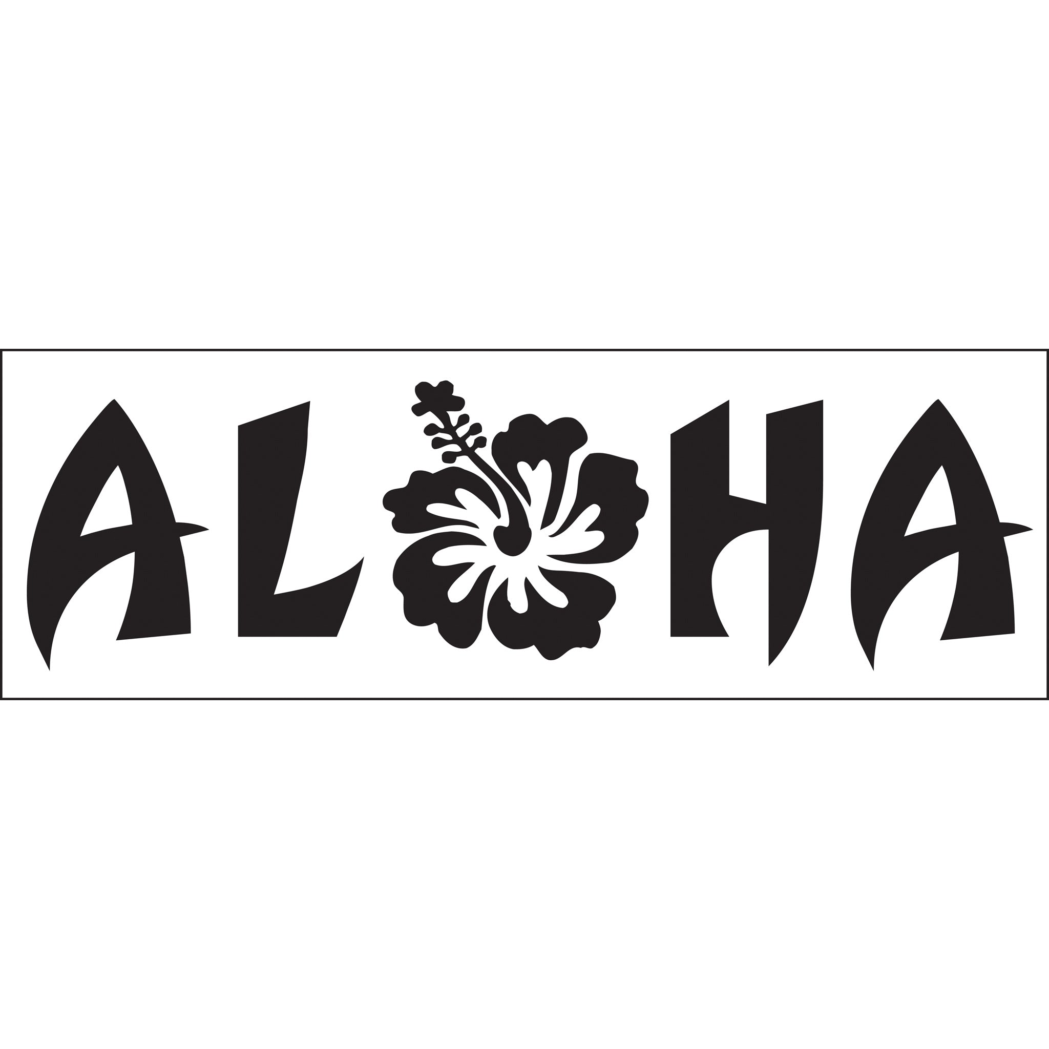 Small Aloha Hibiscus Decals– Rubber Stamp Plantation