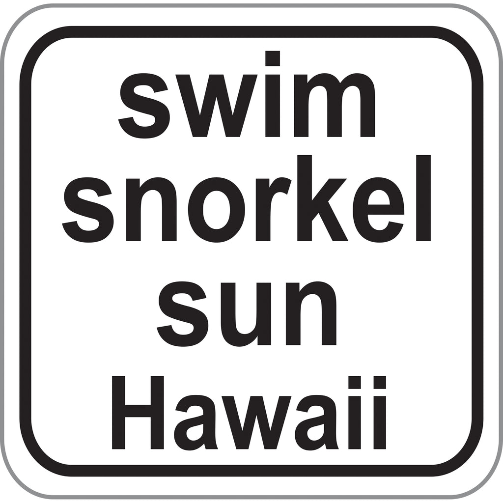 Swim Snorkel Decals