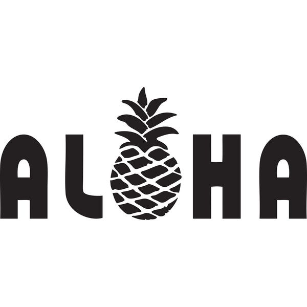 Aloha Pineapple Center Decals