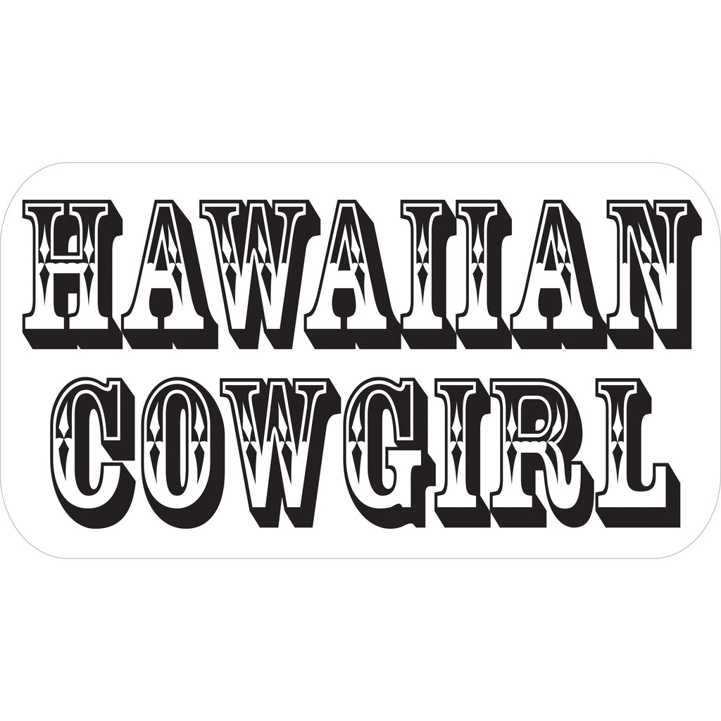 Hawaiian Cowgirl Decals