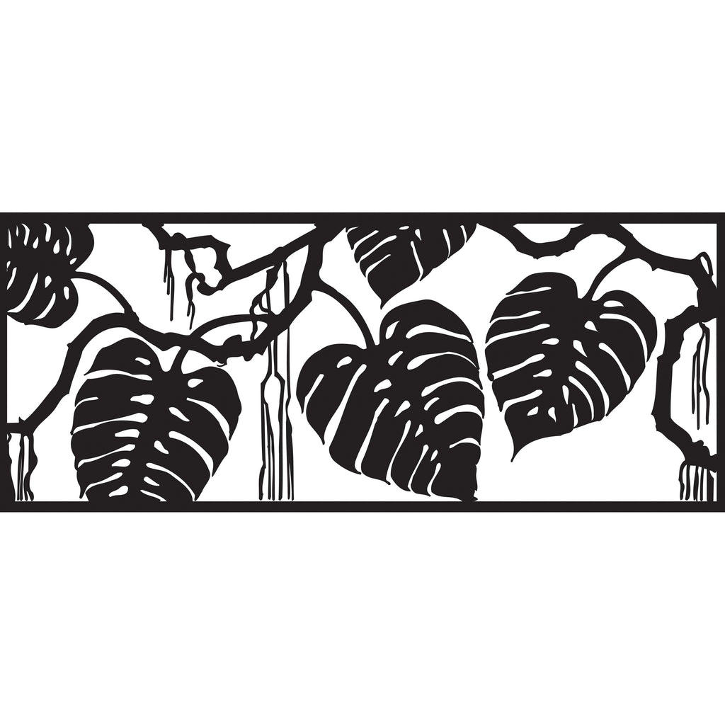 indoor plants live in water Monstera Border Etch Stencil