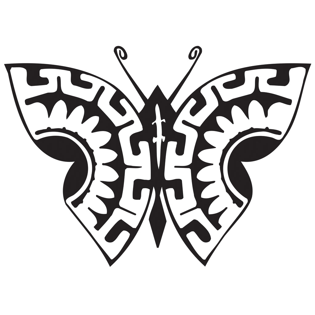 Tribal Butterfly Etch Stencil