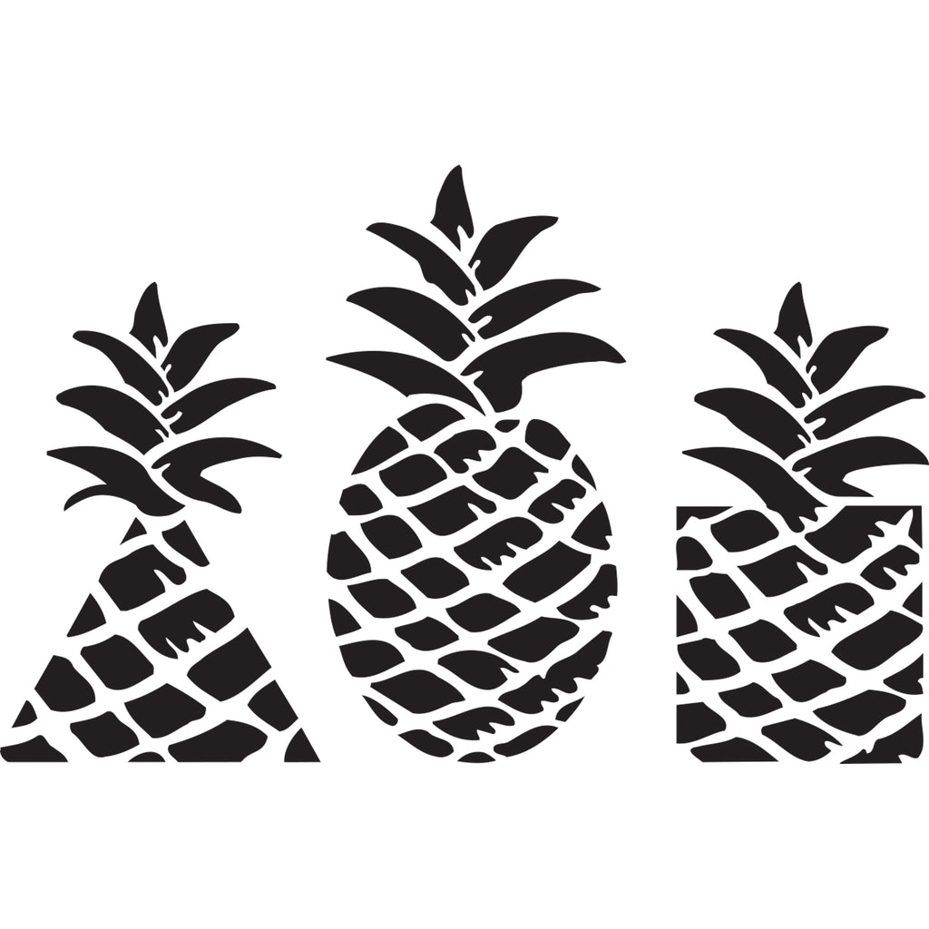 Pineapple Welcome stencil